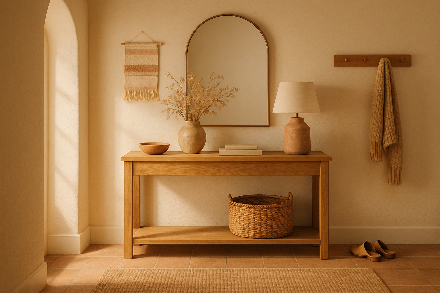 How to Choose Furniture for an Earthy Entryway interior design inspiration