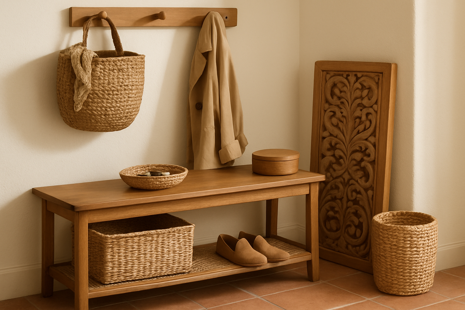 How to Choose Furniture for an Earthy Entryway section 3 interior styling detail