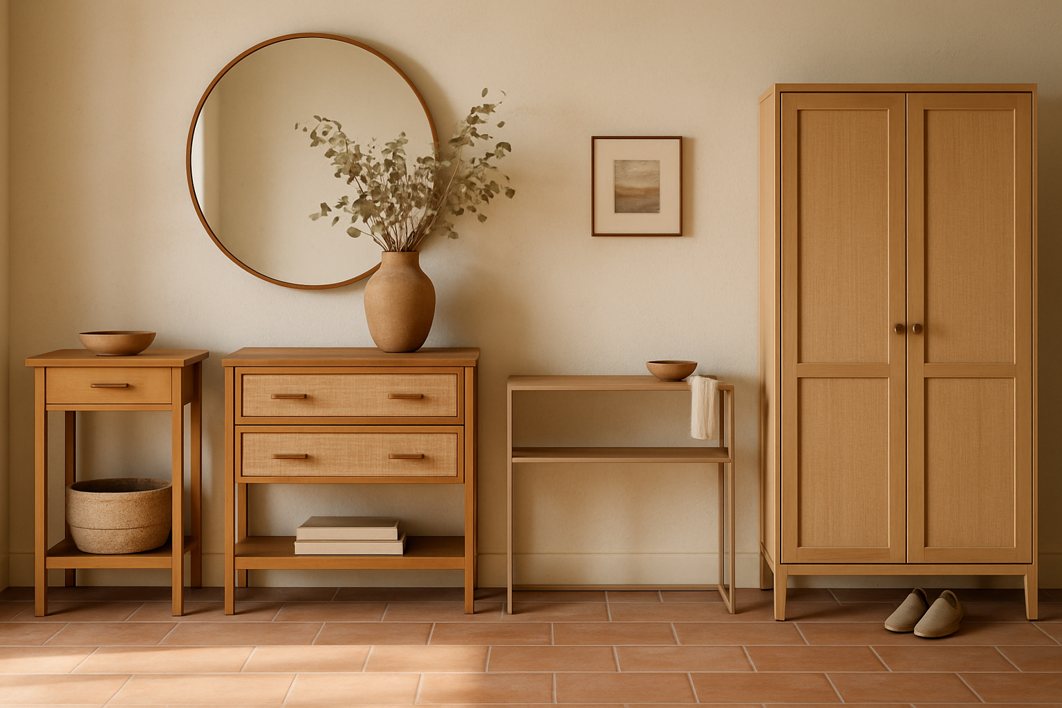 How to Choose Furniture for an Earthy Entryway section 4 interior styling detail