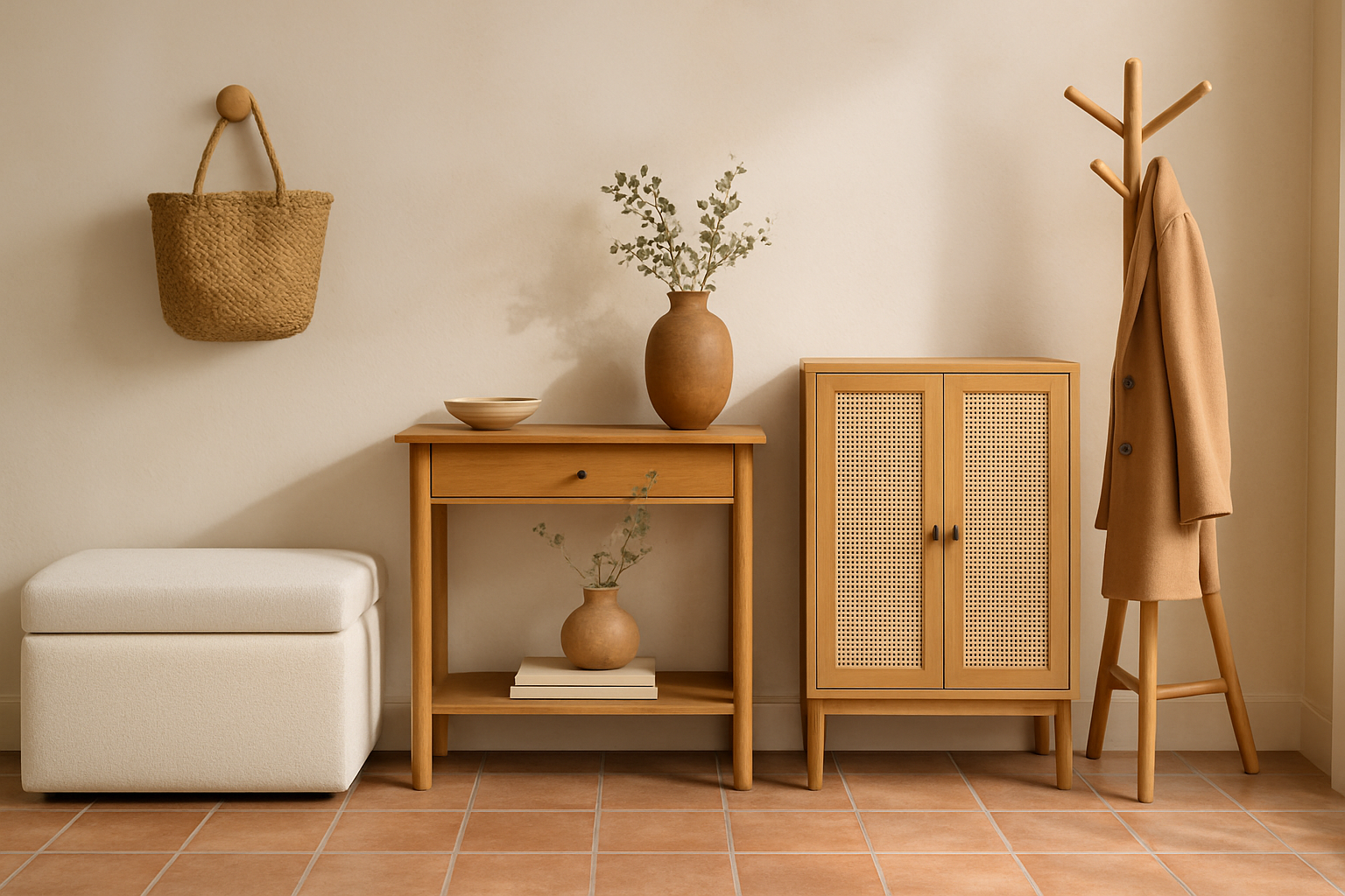 How to Choose Furniture for an Earthy Entryway section 5 interior styling detail