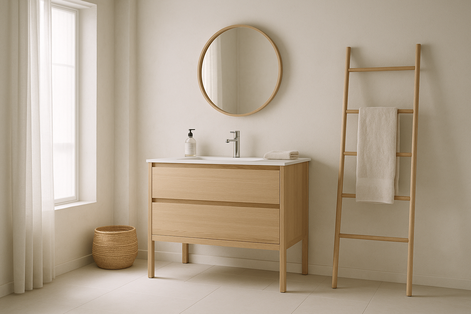Best Furniture for a Scandinavian Bathroom: Practical Choices with Iconic Style interior design inspiration