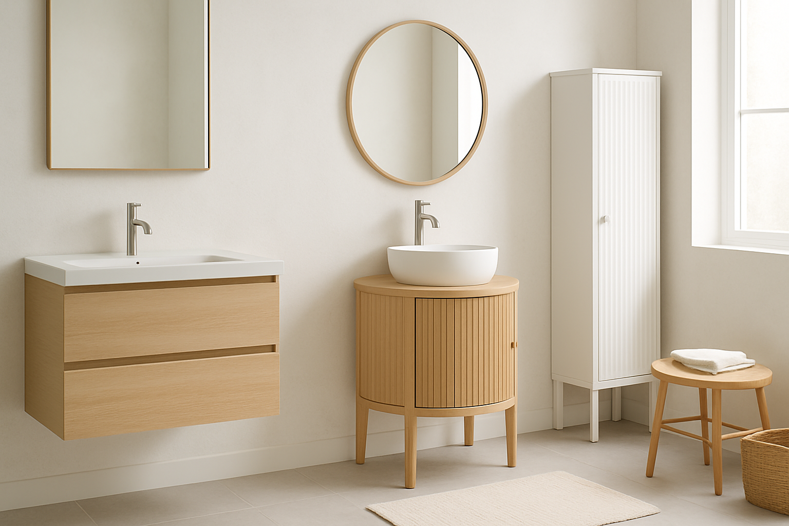 Best Furniture for a Scandinavian Bathroom: Practical Choices with Iconic Style section 1 interior styling detail