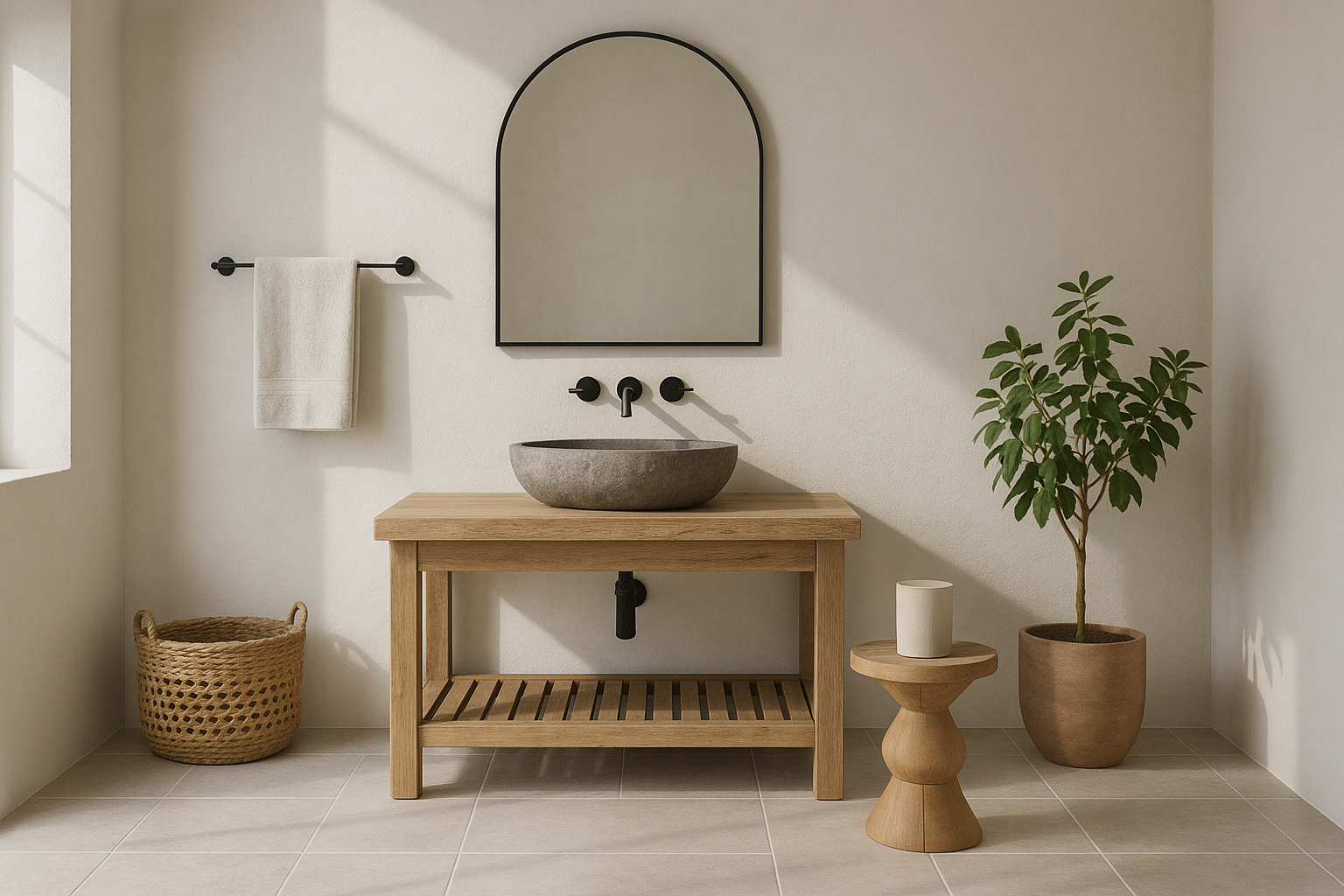 Best Furniture for an Earthy Bathroom: Finding the Perfect Natural Anchors interior design inspiration
