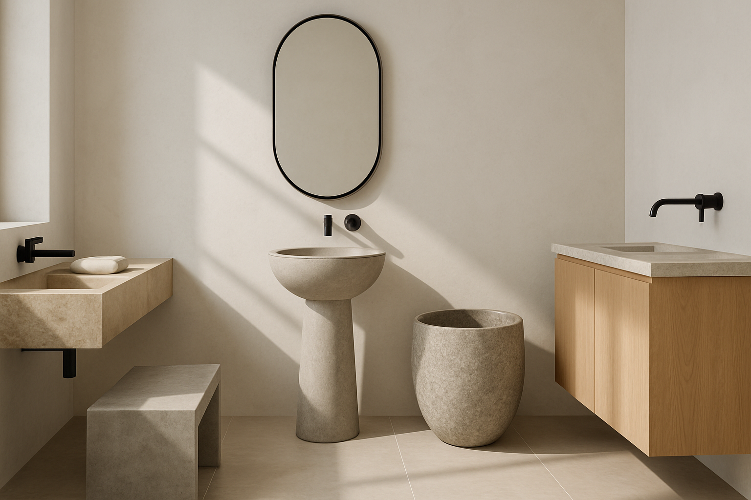 Best Furniture for an Earthy Bathroom: Finding the Perfect Natural Anchors section 3 interior styling detail