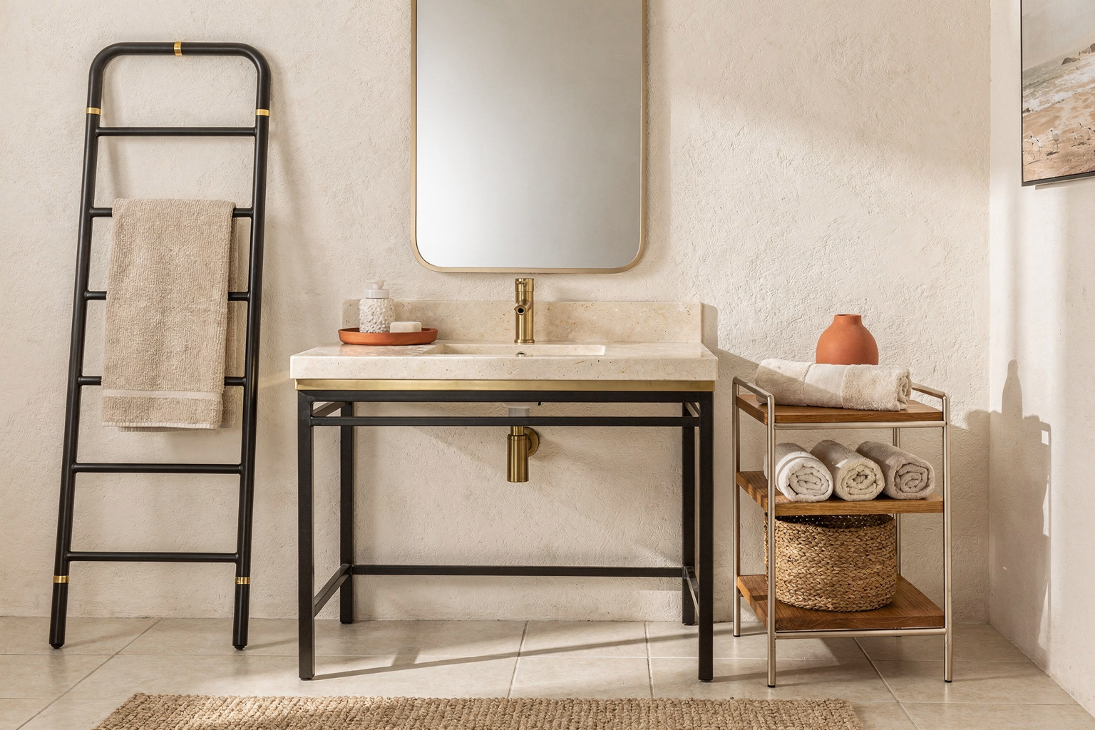 Best Furniture for a Coastal Bathroom section 3 interior styling detail