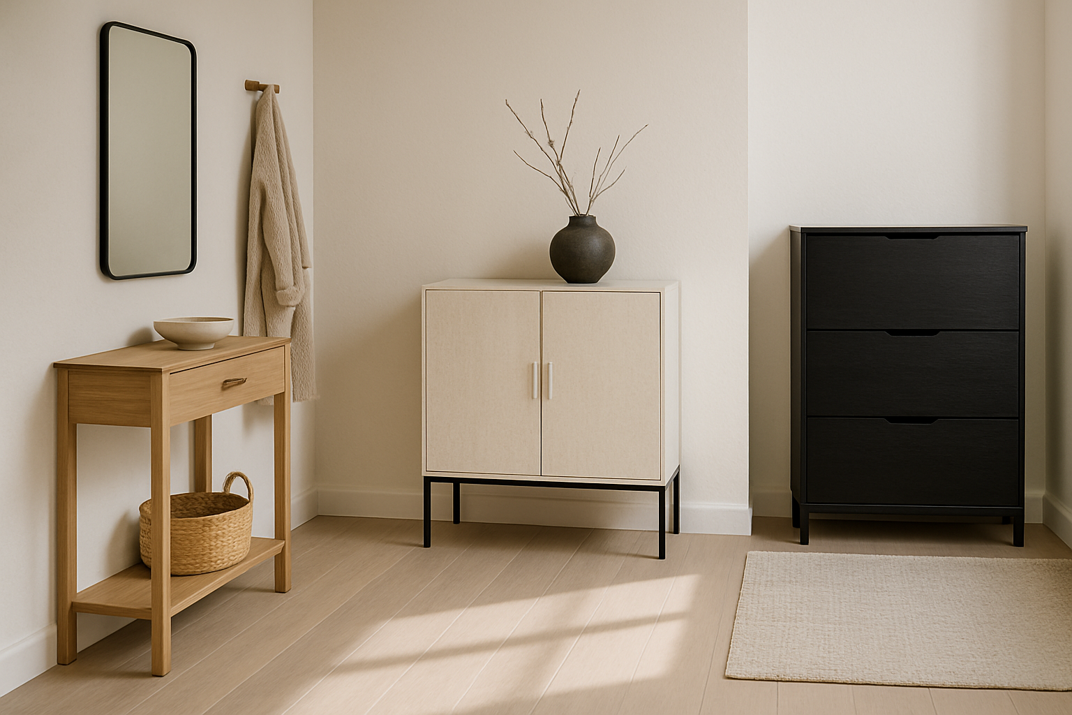 Thoughtfully Selecting the Best Furniture for a Japandi Entryway section 1 interior styling detail