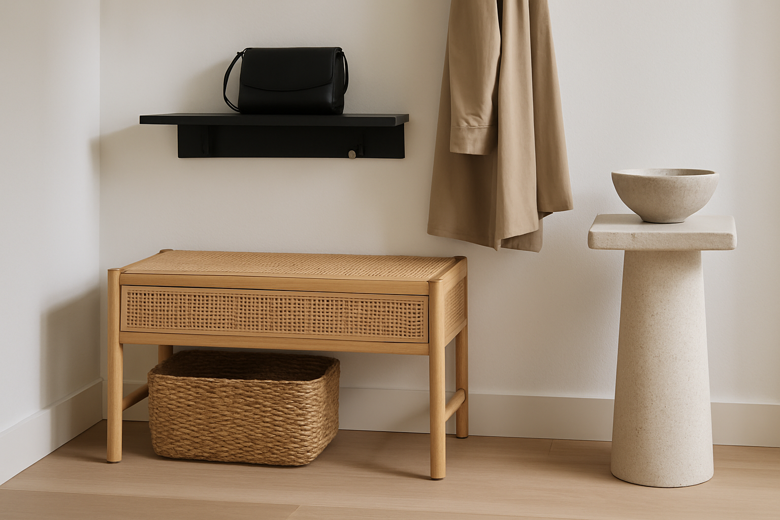 Thoughtfully Selecting the Best Furniture for a Japandi Entryway section 3 interior styling detail