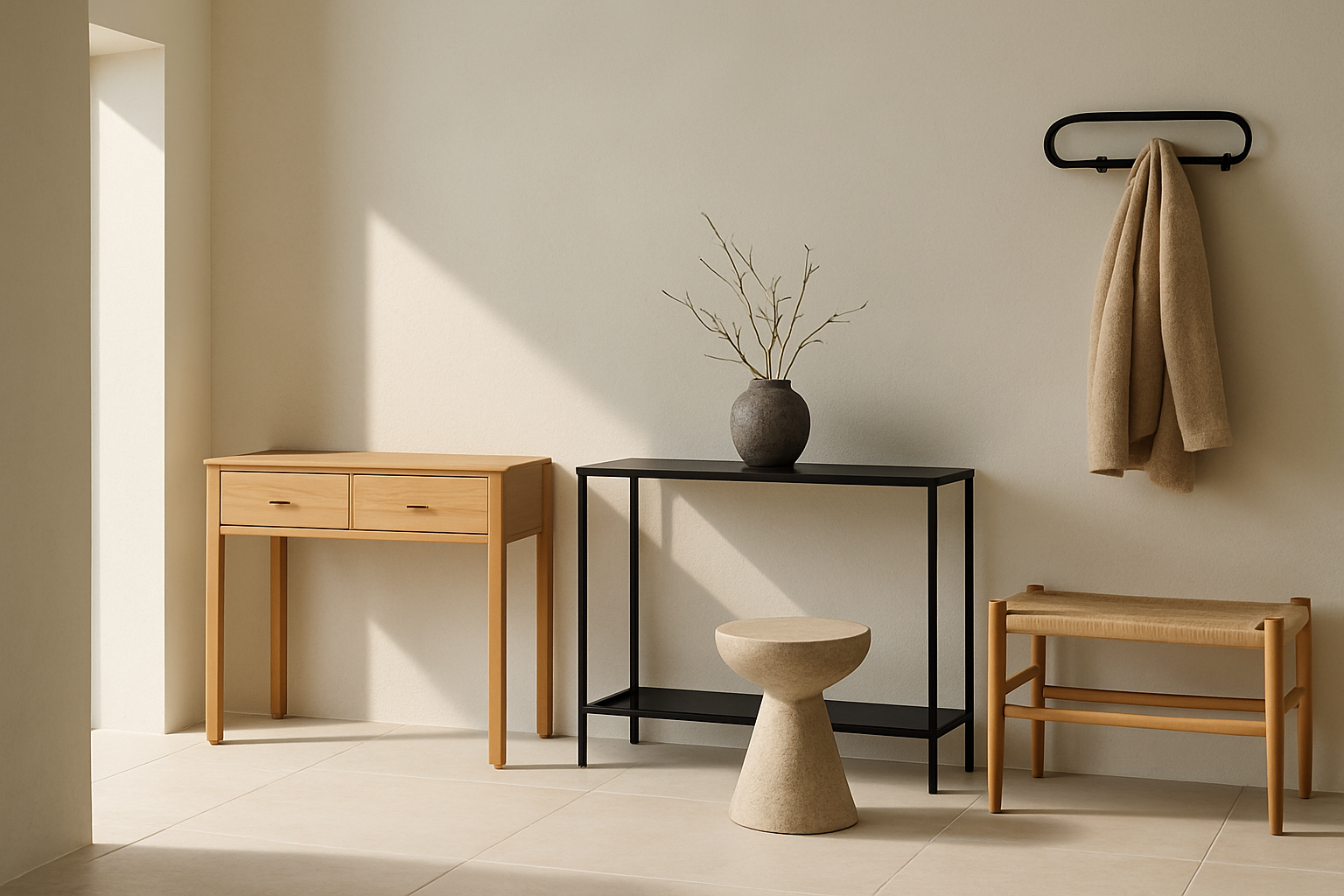 Thoughtfully Selecting the Best Furniture for a Japandi Entryway section 5 interior styling detail