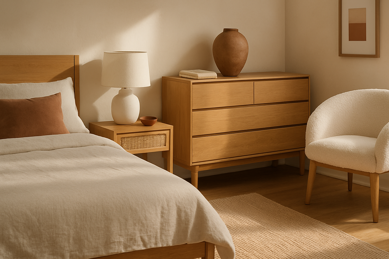 Best Furniture for a Scandinavian Bedroom: Choosing Calm, Cozy, and Functional Pieces section 1 interior styling detail