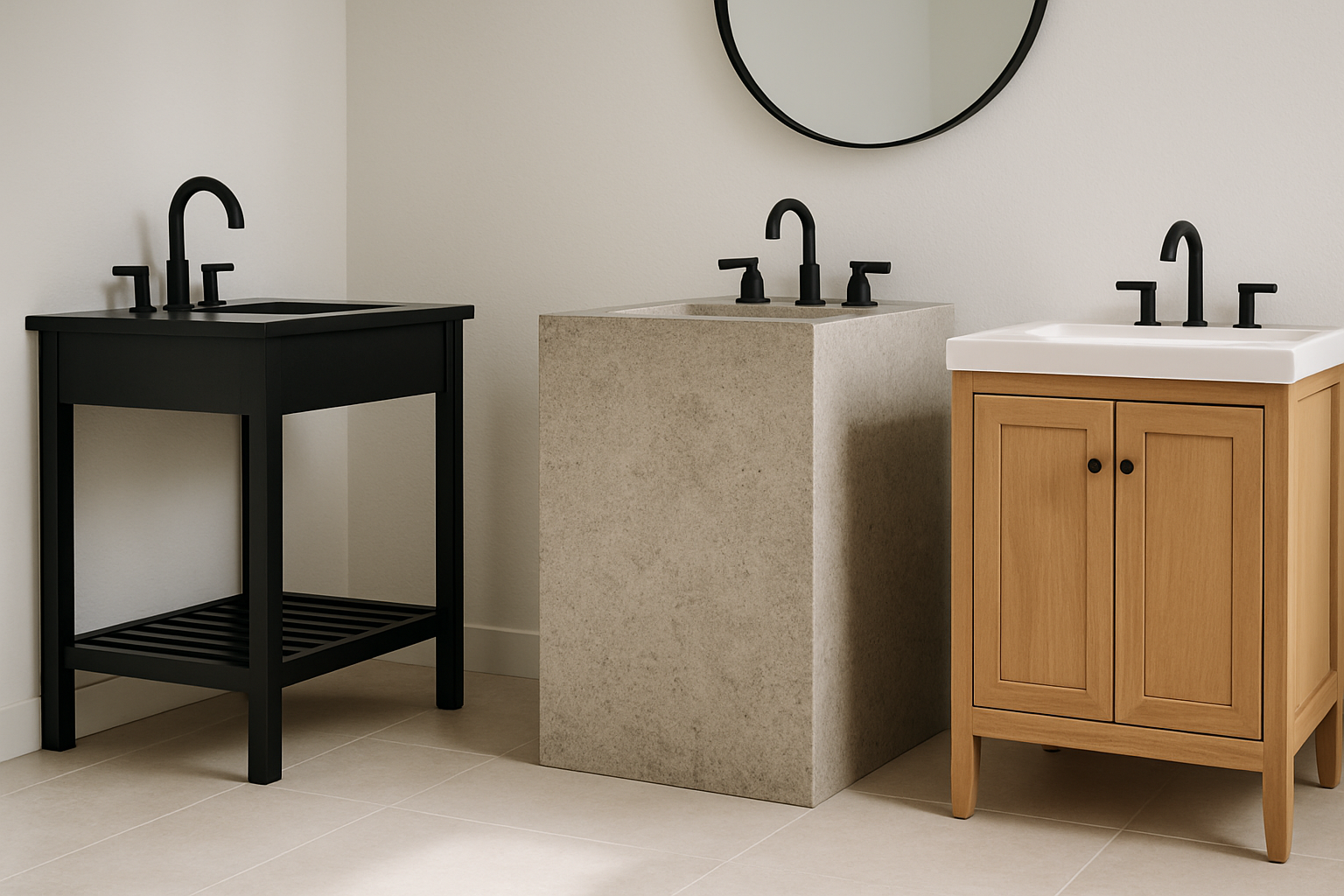 Best Furniture for a Transitional Bathroom: a Clear Design Guide section 1 interior styling detail