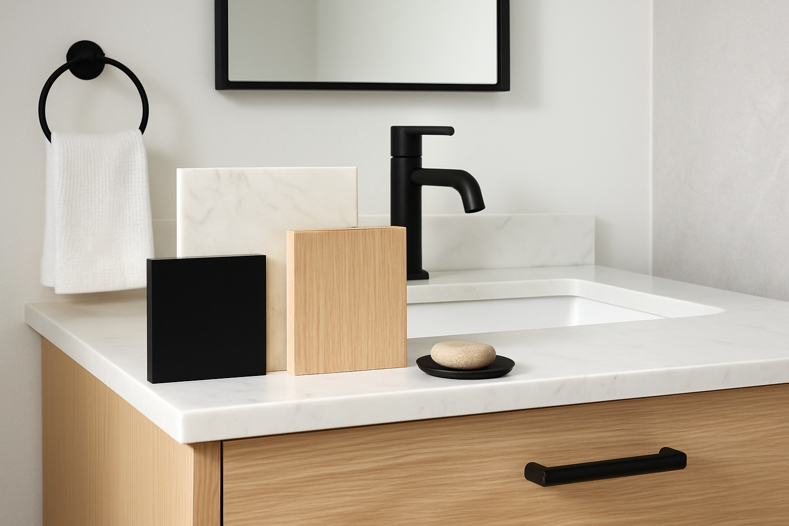 Best Furniture for a Transitional Bathroom: a Clear Design Guide section 5 interior styling detail