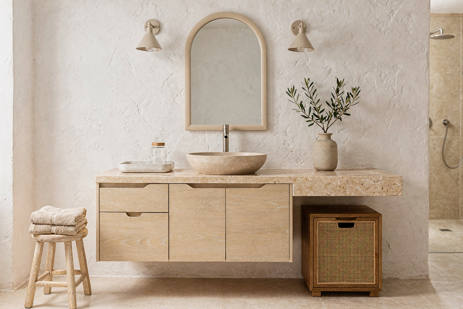 Where to Start with Furniture for a Mediterranean Bathroom section 1 interior styling detail