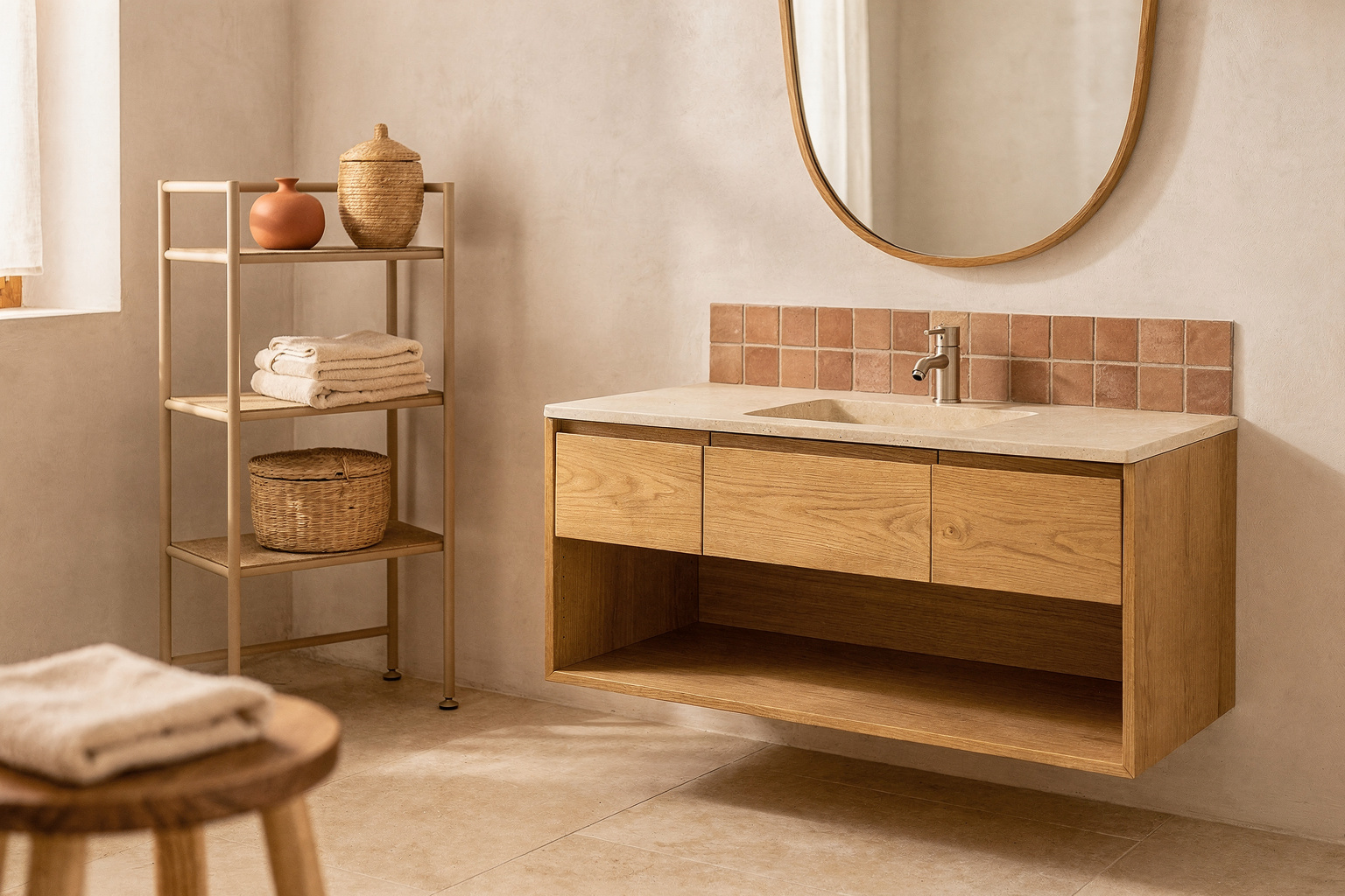 How to Choose Furniture for a Minimalist Bathroom section 1 interior styling detail