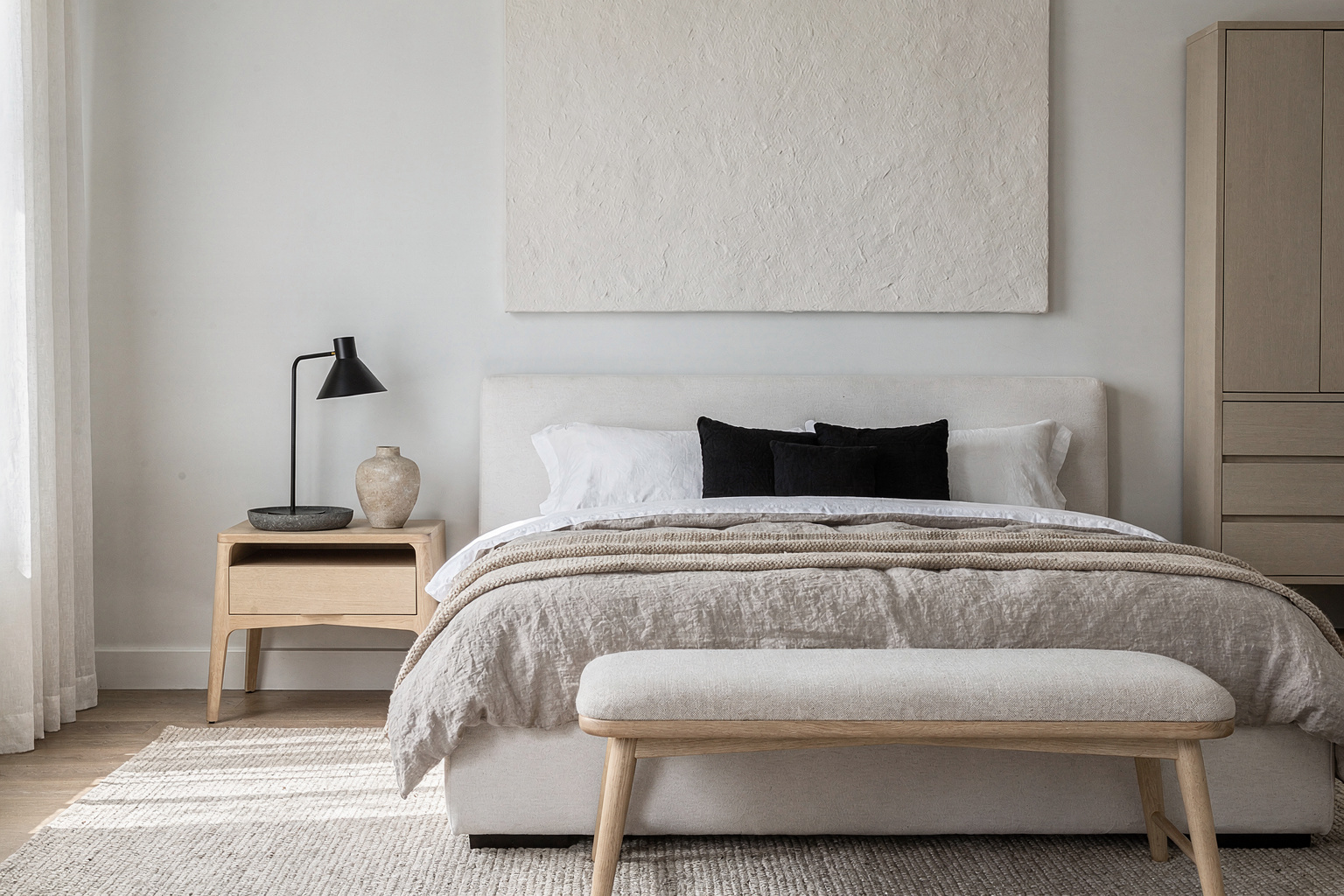 Neutral Bedroom: How to Get It Right section 3 interior styling detail