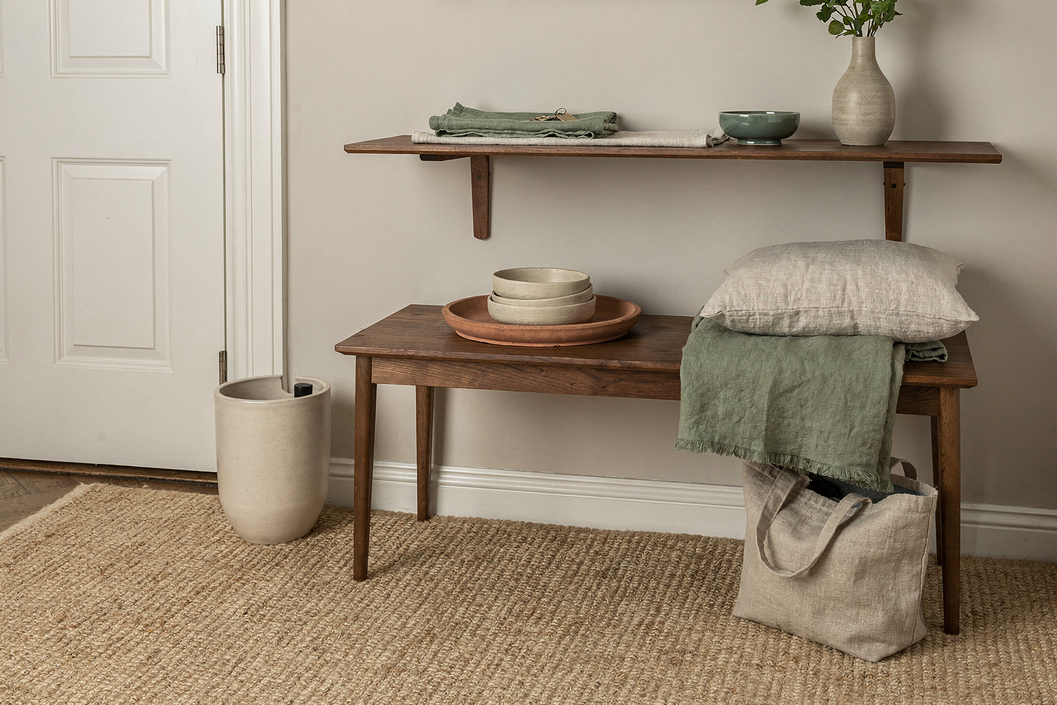 How to Style a Neutral Entryway with Timeless Calm and Texture section 1 interior styling detail