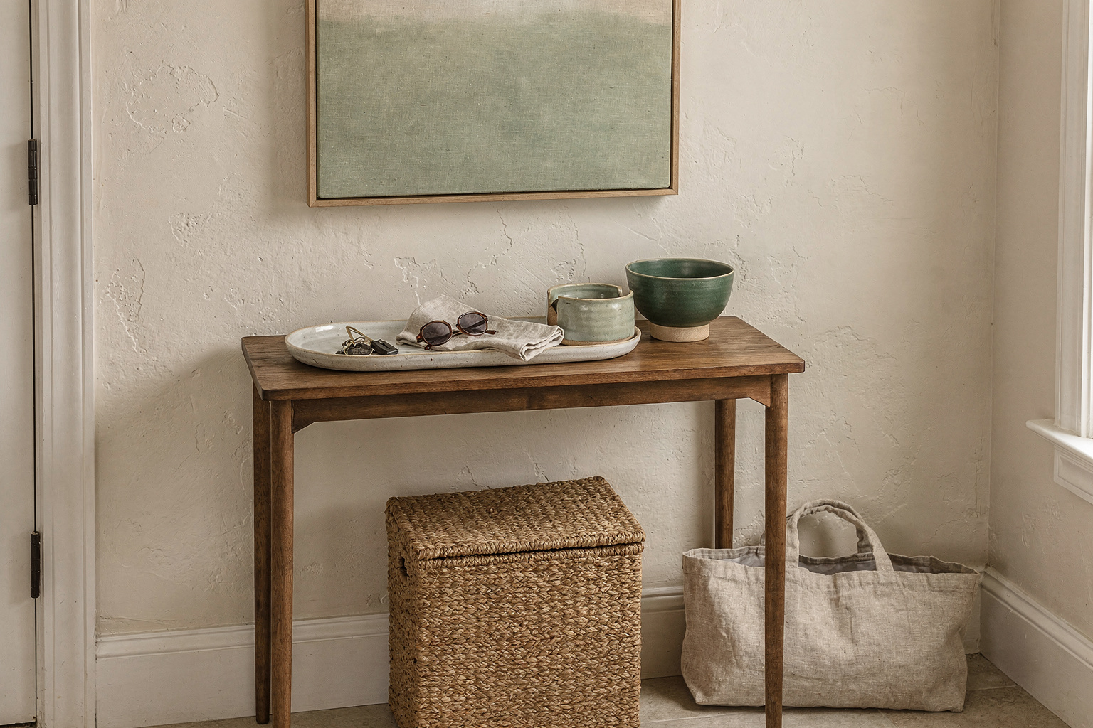How to Style a Neutral Entryway with Timeless Calm and Texture section 5 interior styling detail