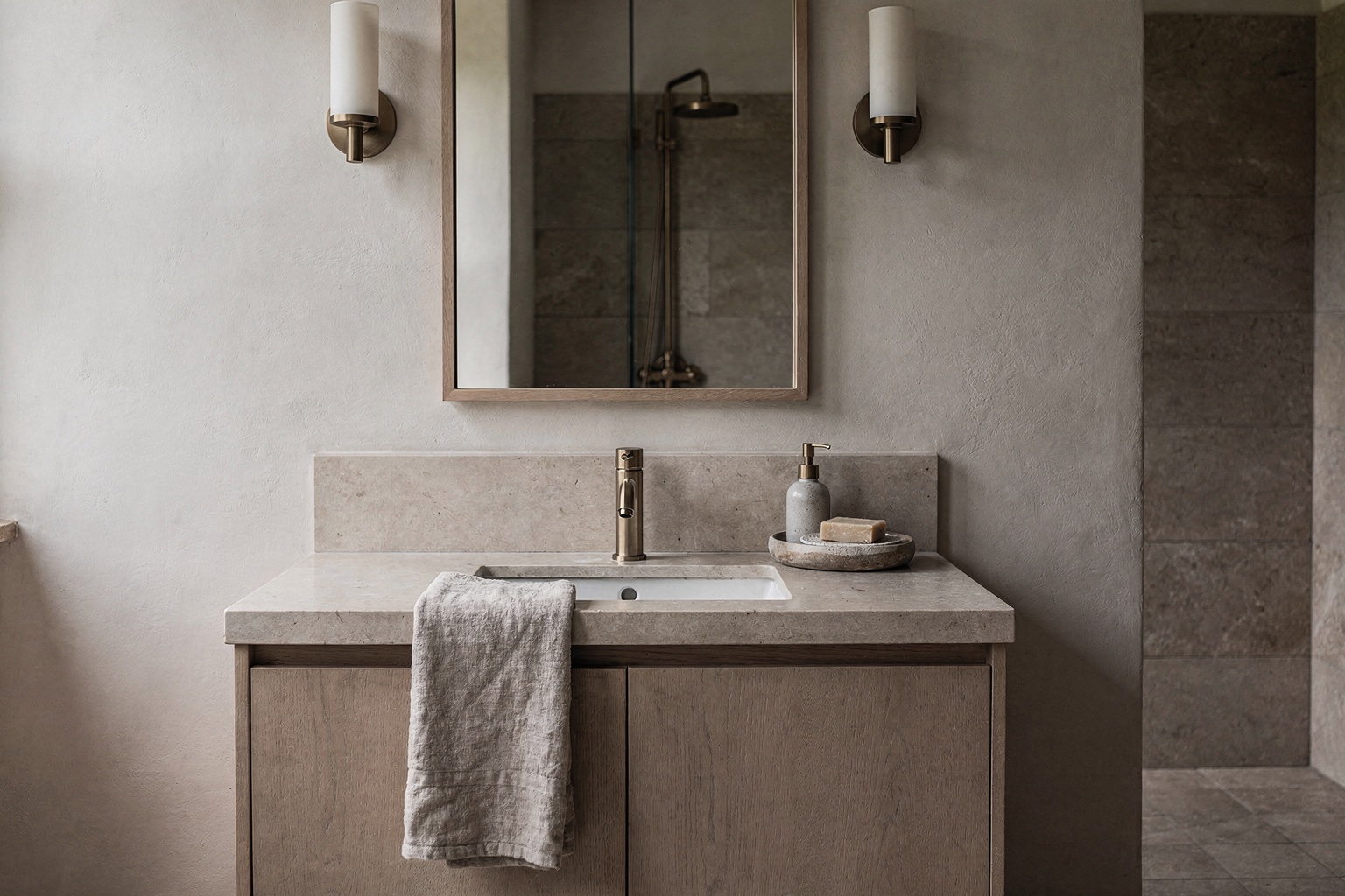 Moody Bathroom Texture Mistakes to Avoid for a Balanced Look interior design inspiration