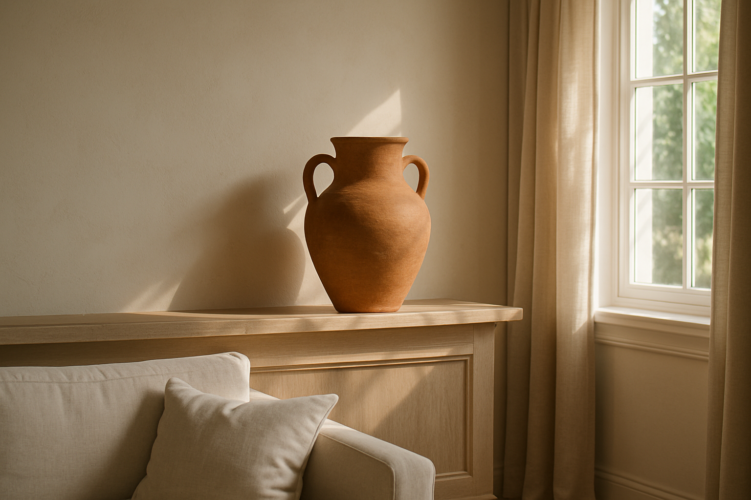 Embracing Organic Modern Living Rooms: A Guide to Natural Elegance section 3 interior styling detail