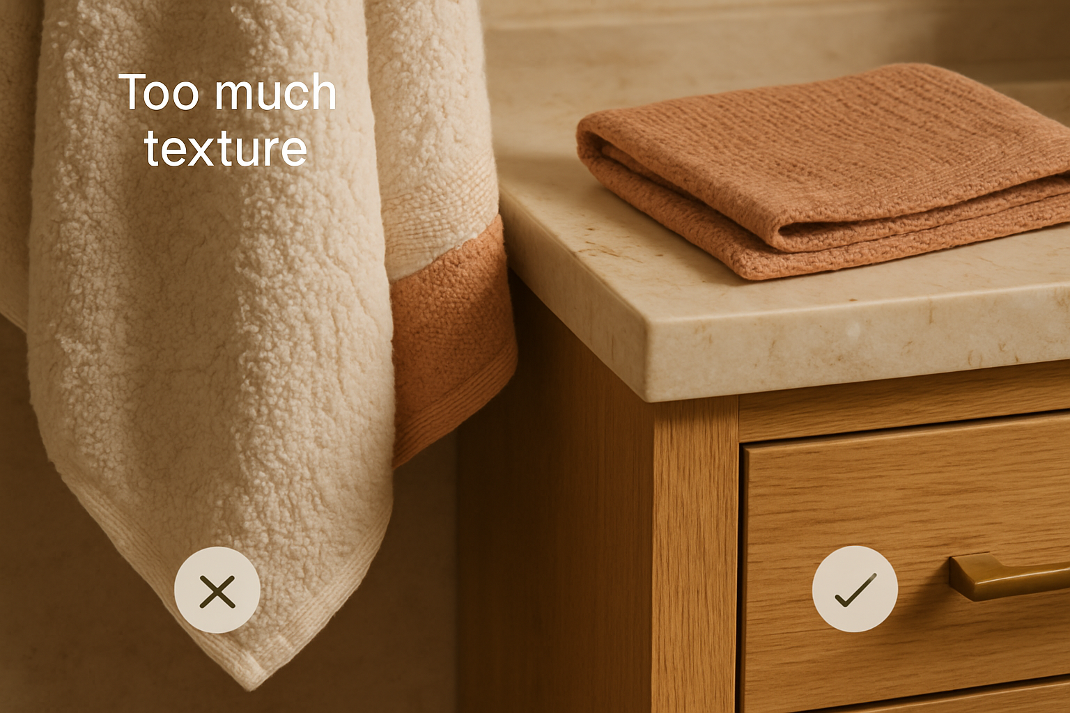 Transitional Bathroom Texture Mistakes to Avoid section 2 interior styling detail